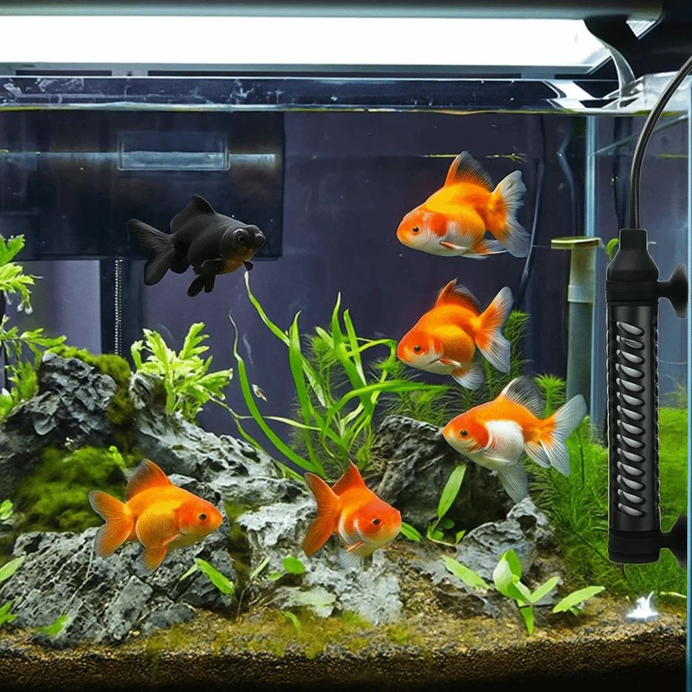 

35/50/75W Water Heating Rod 22-34°C Quartz Glass Fish Tank Heating Rod Adjustable Automatic Turtle Jar Heating Rod Fish Tank