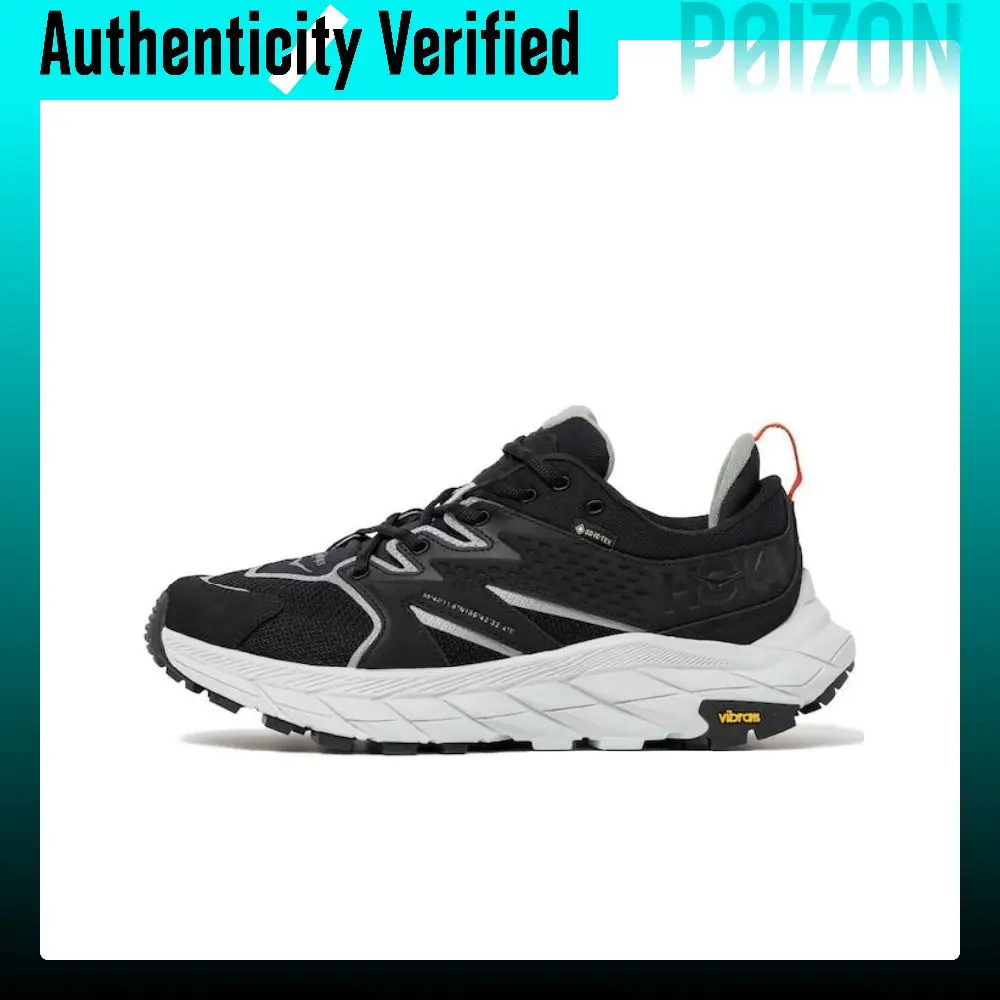 HOKA ONE ONE x WTAPS Leather Low top Casual Shoes Unisex Black 1155397-JTB