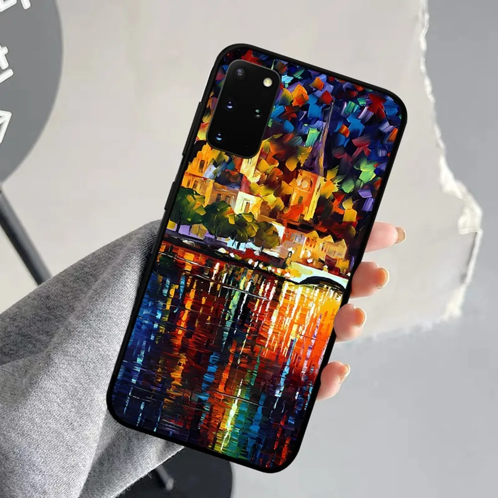 L-Leonid Oil A-Afremov Painting Phone Case For Samsung S 9 10 20 21 22 23 30 23plus Lite Ultra FE S10lite Fundas