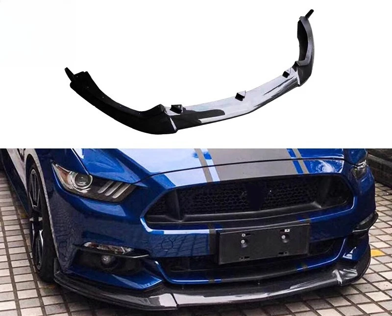 

Применимо к: 15-17 Ford Mustang Передняя губа из углеродного волокна Модифицированная семигнистая передняя лопата для подбородка