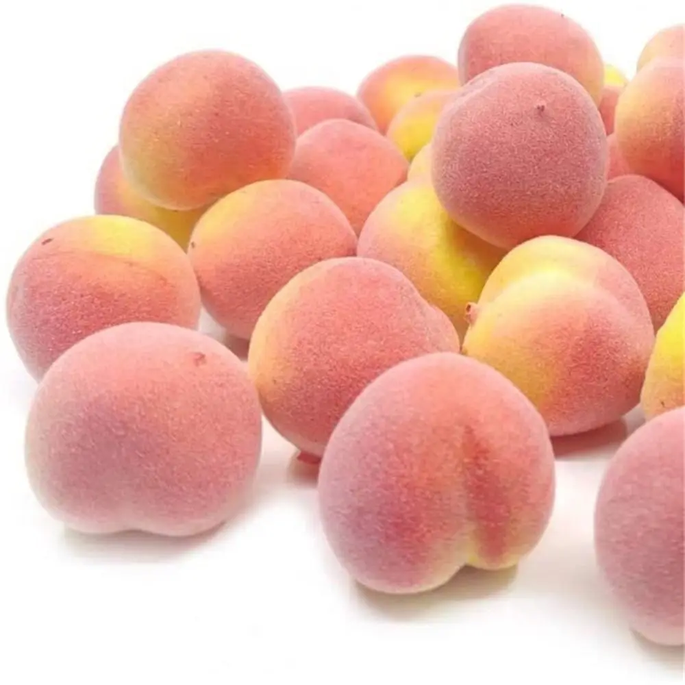 

20pcs Handmade Simulated Mini Peach Realistic Cartoon Honey Peach Model 2-3.5cm Foam Simulated Fake Fruits Fruit Shop Decor