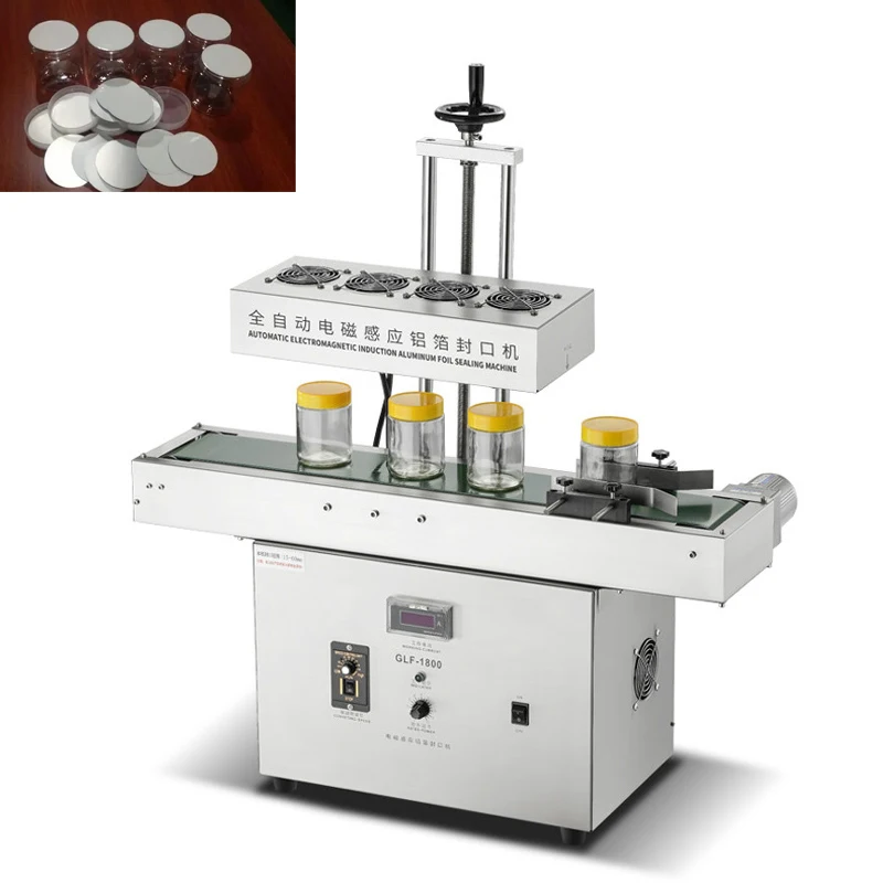 

Вертикальная запечатывающая машина Автоматический непрерывный запайщик Оборудование для запечатывания электромагнитной индукции