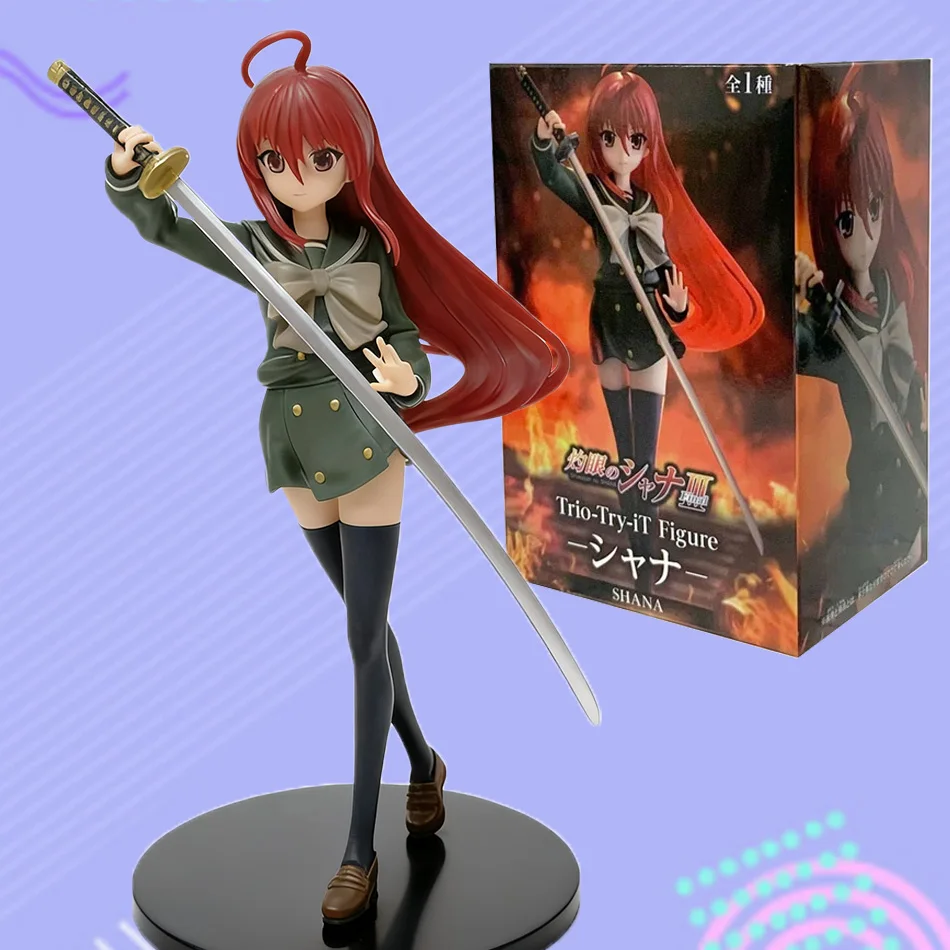 19CM Anime Shakugan no Shana Shana Punish the crime PVC Action Figures Model Collection Ornament Anime Cartoon Model Toy Gift