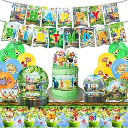 Hot Game Pikmin festa di compleanno set decorativo stoviglie Banner torta usa e getta appeso bandiera palloncini Pikmin decorazione di compleanno