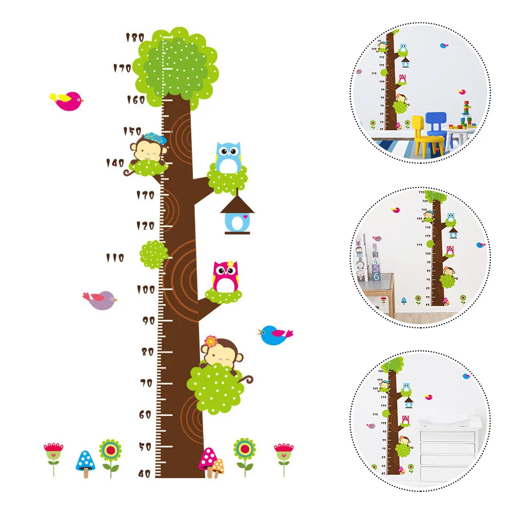 

Reusable Height Measurement Sticker Kid Stickers Exquisite Wall Decals for Kids