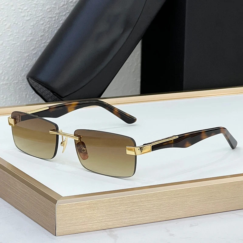 

THE ARTIST I Acetate Classical Rimless Sunglasses for Men High Quality Brand Designer Hanmade in Germany Eyeglasses with Case