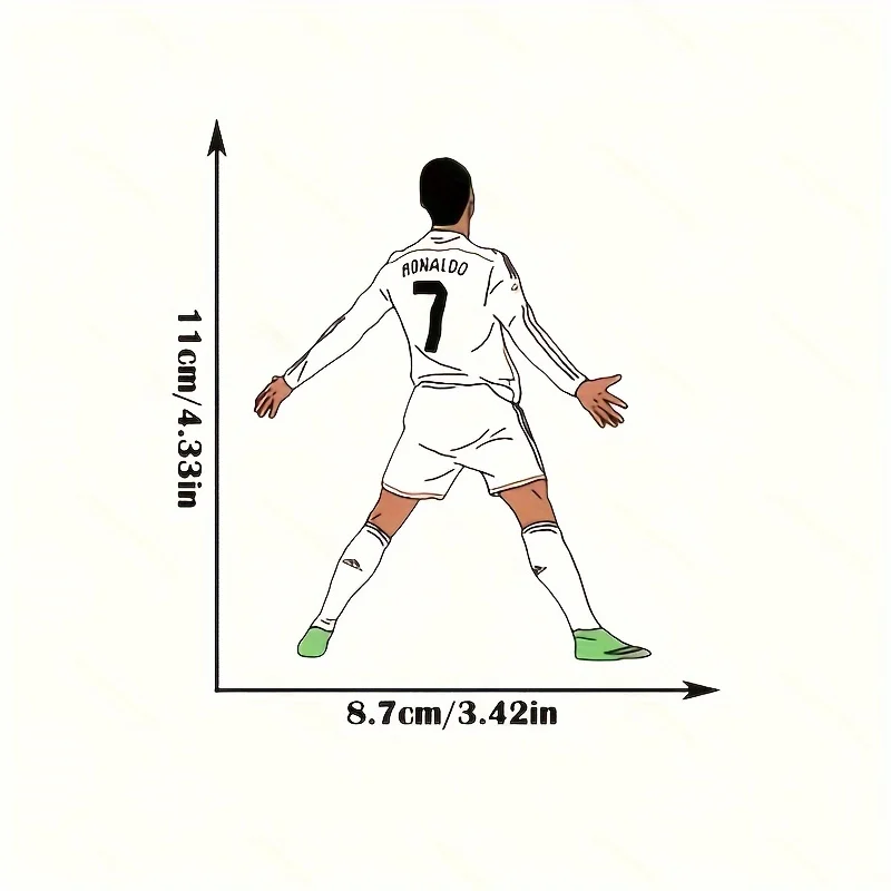 ملصق فينيل لاعب كرة القدم نجم كرة القدم؛ كريستيانو رونالدو