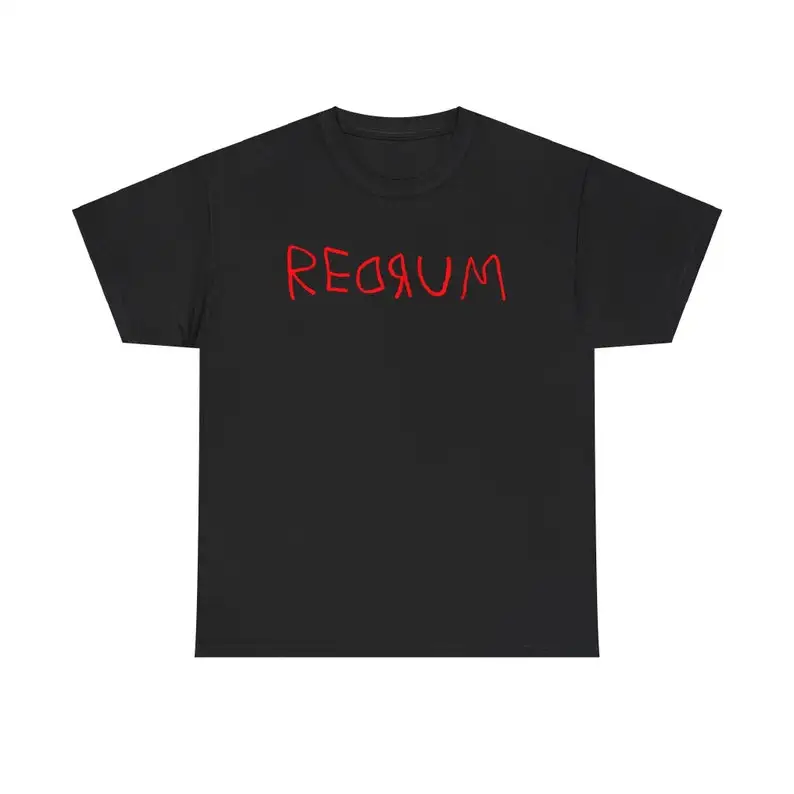 REDRUM The Shining Stanley Kubrick Horror Movie Logo Black Navy White Blue T-Shirt Size S to 5XL