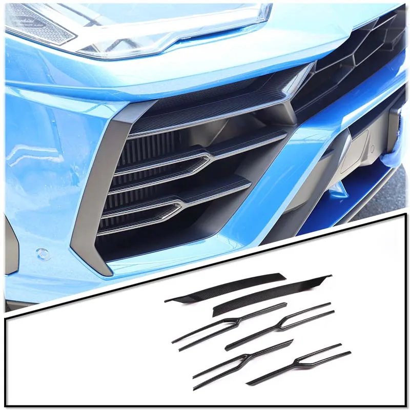 

For Lamborghini URUS 2018-2021 Car Accessories Front Bumper Decoration Cover Styling Grille Trim Strips Grill Protector