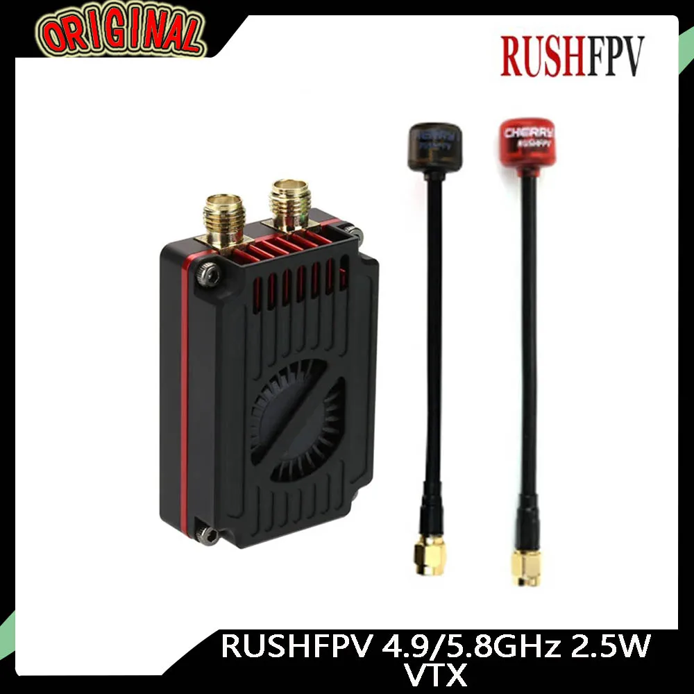 

RUSHFPV 4.9/5.8GHz 2.5W Dual - Frequency VTX - 8 + 48CH, IRC Tramp, 7 - 30V, Ideal for Long Range FPV Drones