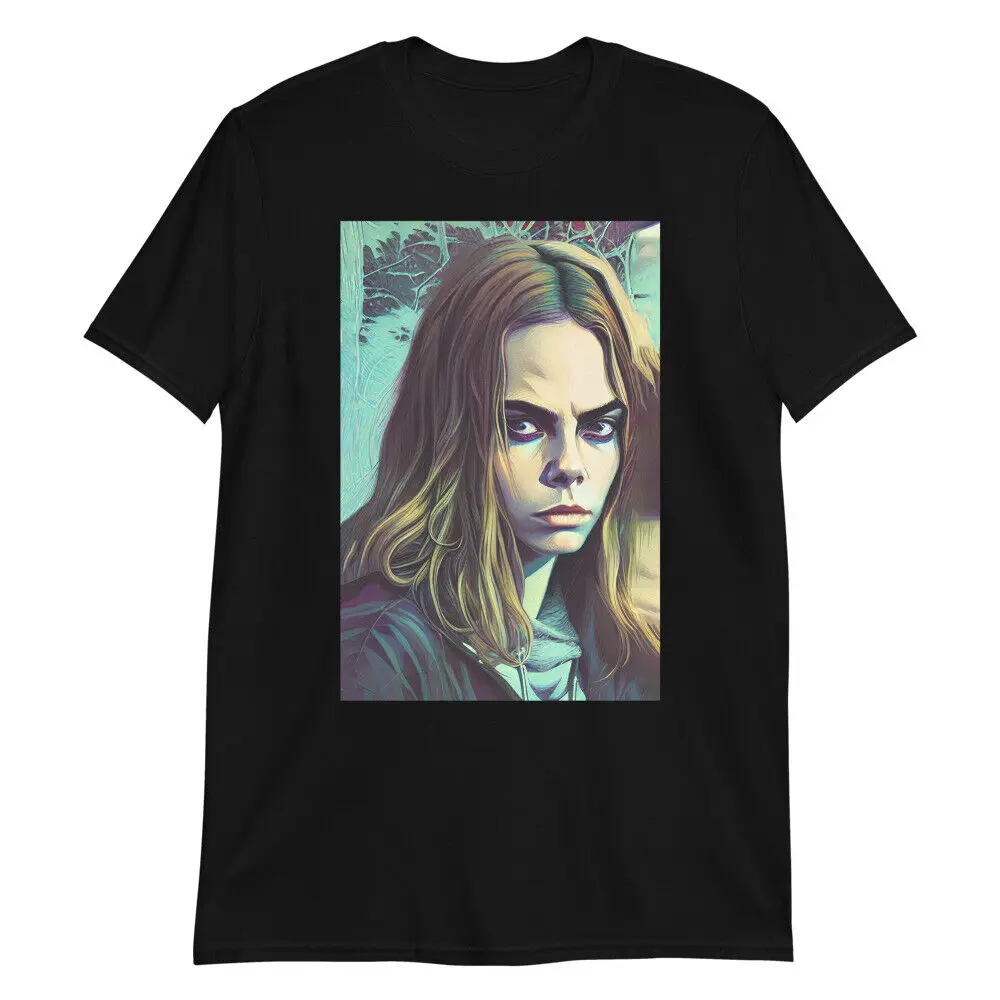 Cara Delevingne Unisex T-Shirt FanArt Supermodel Modelling Celebrity Hot Artwork