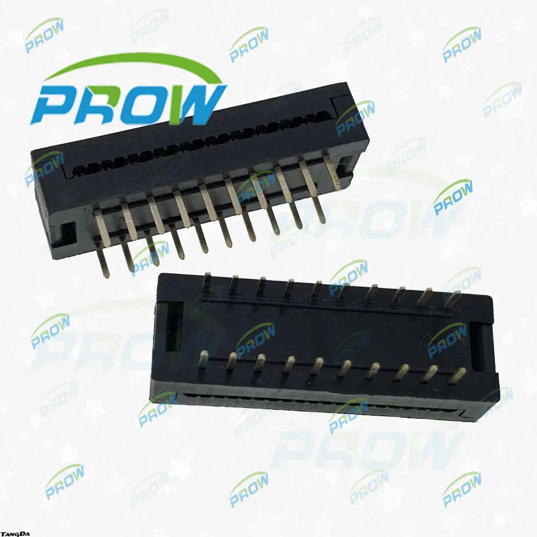 

SYD 3100-20P 2.54*7.62mm 2.54 flat cable connector 20p 20pin copper gold plated crimping head 2 x 10p 20 core DIP 3100 2.54mm T