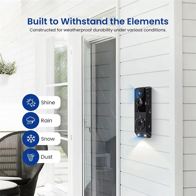 ABUL-720P Video Doorbell Camera Color Night Vision Wireless Surveillance Camera Intercom Doorbell For Friend Gift