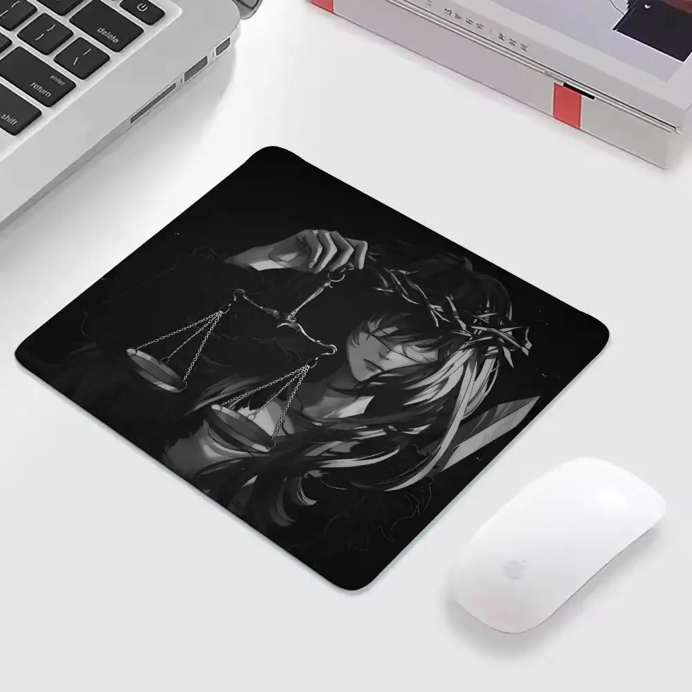 

Black Mystery Girl Small Mouse Pad Gaming Laptops Mousepad Gamer Carpet Keyboard Mat Desk Protector Anime Cartoon Mause Pads