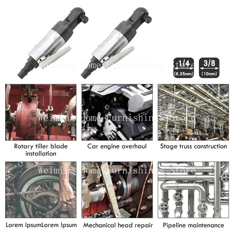 1/4 "3/8 นิ้วนิวเมติก/Air Ratchetประแจเครื่องมือMini Ratchetประแจสําหรับการใช้/ปั๊มน้ํากําจัดอัตโนมัติรถซ่อมเครื่องมือเครื่องมือ