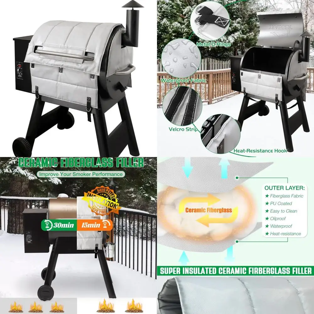 

Traeger Pro 22 & 575 Insulated Cover, Replacement Insulator for Ironwood 650, Lil' Tex Elite Grills, Winter BBQ Accessory