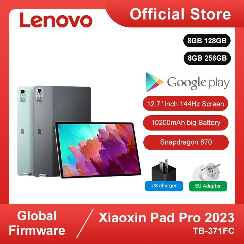 Lenovo Xiaoxin Pad Pro 2023 Global ROM Snapdragon 870 Android 13 8GB 128GB/256GB WIFI  12.7\