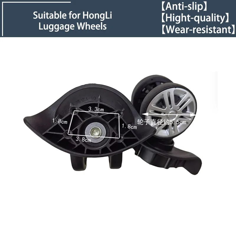 2/4 Wheels Universal Wheels for HongLi A-10 Swivel Wheels Luggage Accessories Replacement Trolley Parts for Suitcase