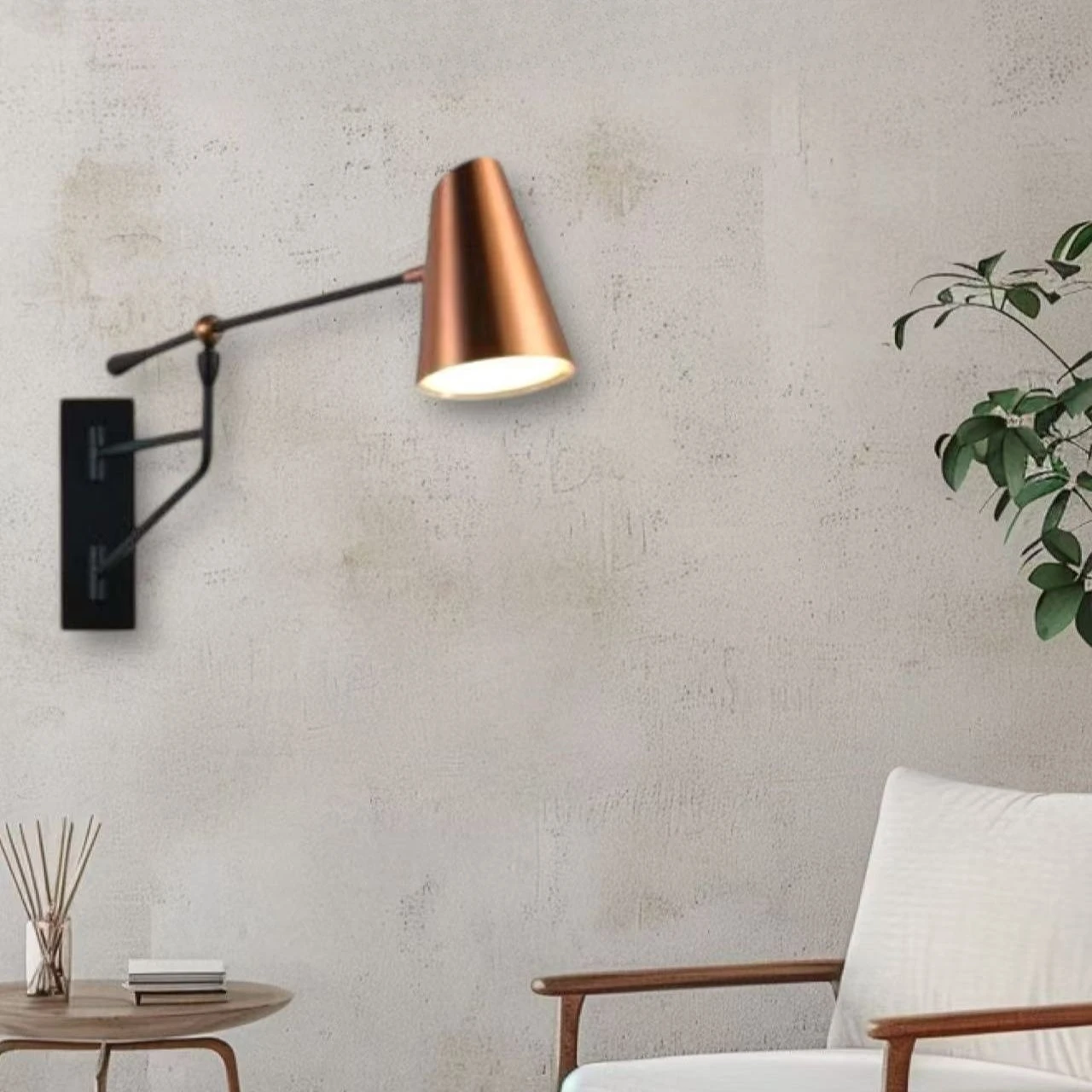 Club Double wall lamp Swing Arm Long Arm industrial metal lamp shade Living Room Bedroom E27 Black Adjustable bedroom room light