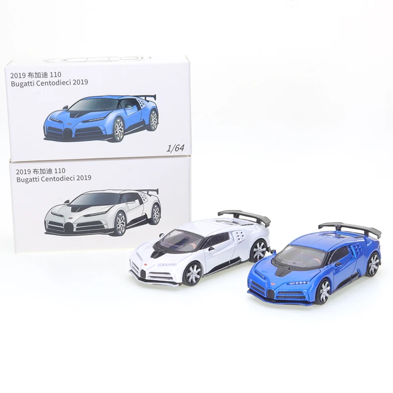 

JKM 1/64 Bugatti Centodieci 2019 EB110 SS Die Cast Car Model Supercar Collection Friends Gifts Collect Ornaments Kids Toys Boys