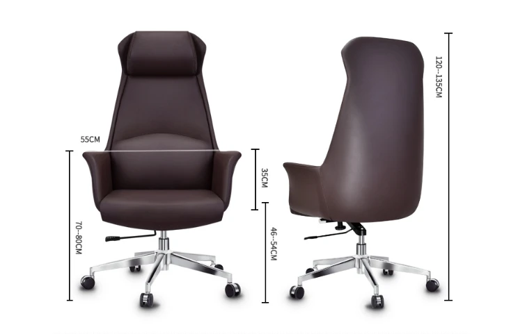 Office chair Light luxury modern lift leather swivel chair ergonomics Nordic wholesale study boss mermaid computer chair