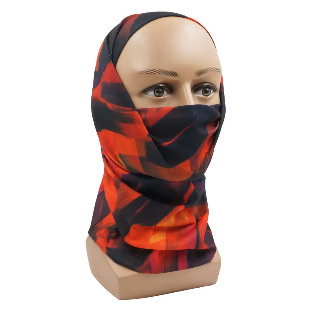 Colorful Prints Hair Bandana Headand for Women Neck Gaiter Seamless Tube Scarf for Men Cycling Hiking Running Sports Face Shield