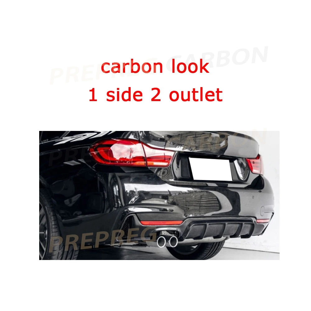 

Matte Black Rear Lip Diffuser Spoiler For BMW 4 Series F32 F33 F36 M Sport 2014-2018 Carbon Look Bumper Guard
