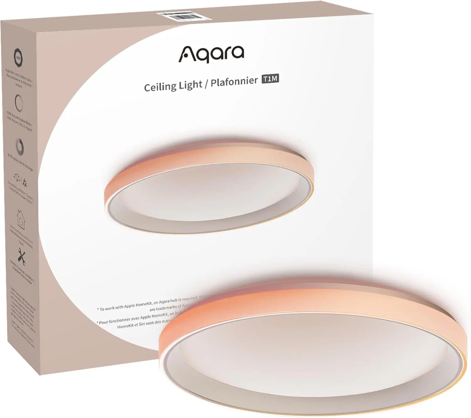 

Smart Ceiling Light 40W 3450lm RGB+CCT 2700-6500K Tunable White with Gradient Effects, Works with Zigbee 3.0 Hub, Supports HomeKit Alexa IFTTT