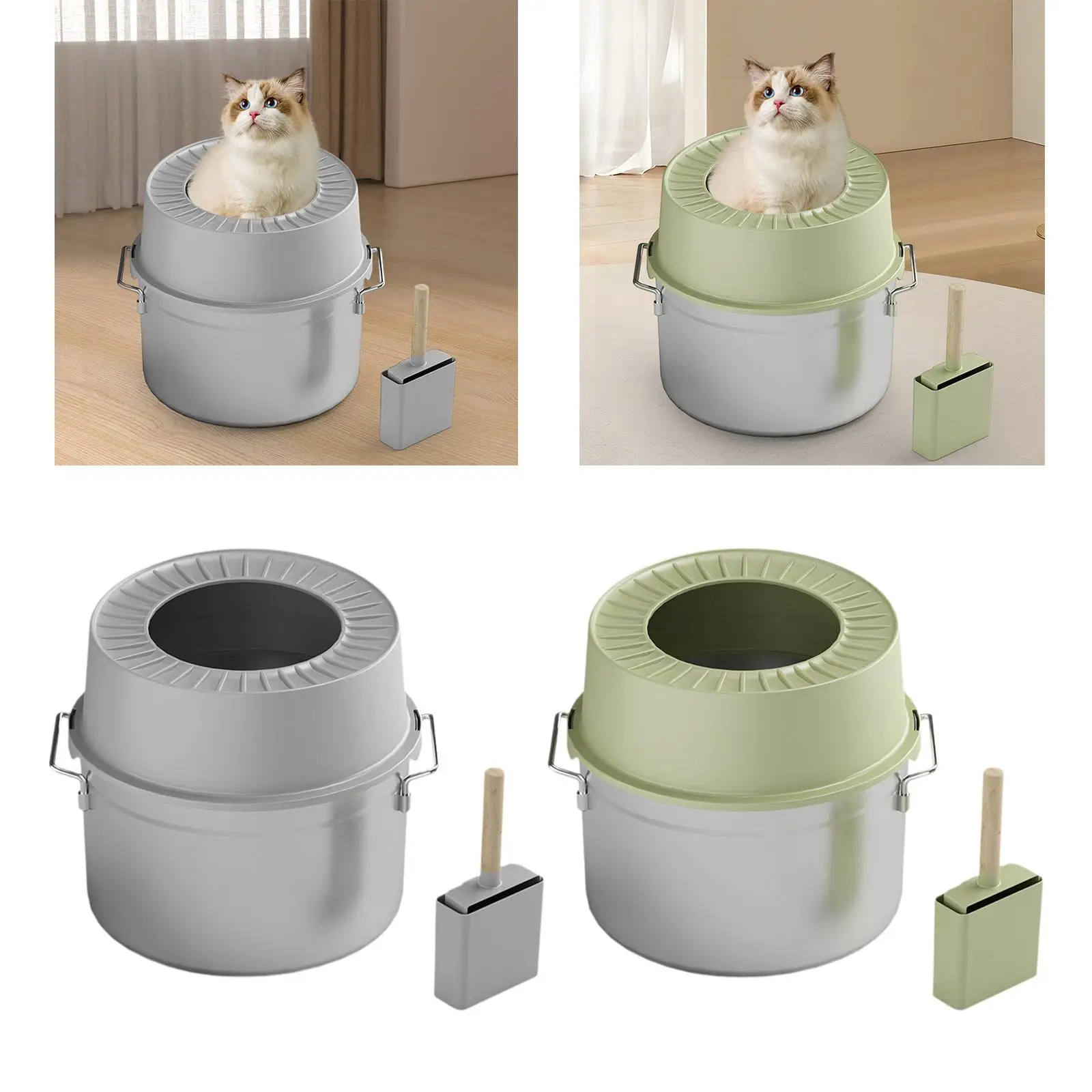 

Ящик для кошачьего туалета, компактный, устойчивый к ржавчине, полузакрытый, утолщенный, большой