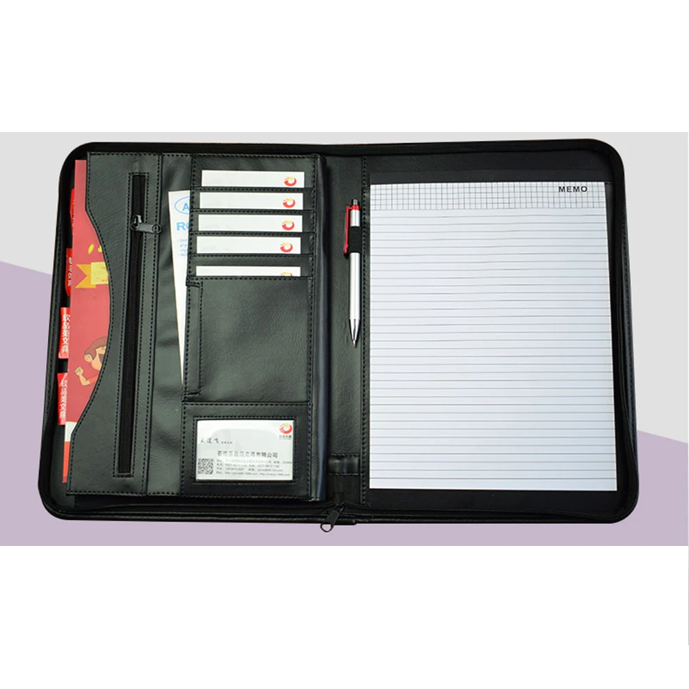 

Organizer Business Card Holder Folder Conference Report Major Storage Bag for Office