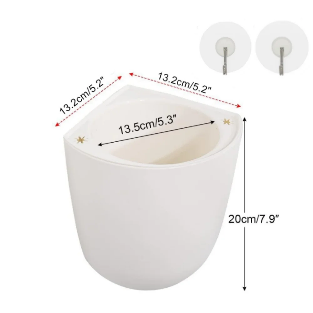 1 Pc Wall Corner Hanging Pot Self Watering System for Indoor Plants Space For Saving Vertical Angle Installation