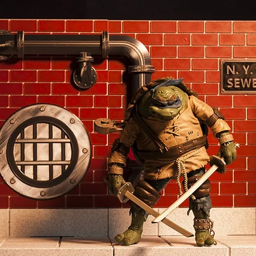 Wikeetoys Display Base New York Sewer  1/12 Scale for 6 Inch Action Figures TMNT Simple Scene for photos