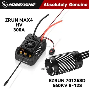 Hobbywing EZRUN MAX4 HV 300A 6-12S Brushless ESC 70125SD KV560 8-12S 4 Pole  Brushless Sensored Motor Combo For 1/5 RC Trucks Car - AliExpress 26