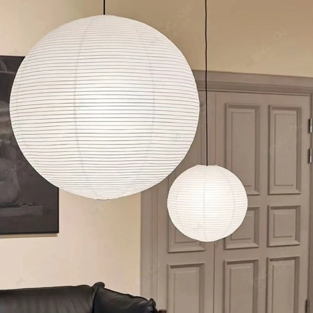 Abat-jour rond en papier suspendu, couverture de lampe de plafond moderne, abat-jour vintage classique pour suspension, idéal pour mariage et fête d'anniversaire