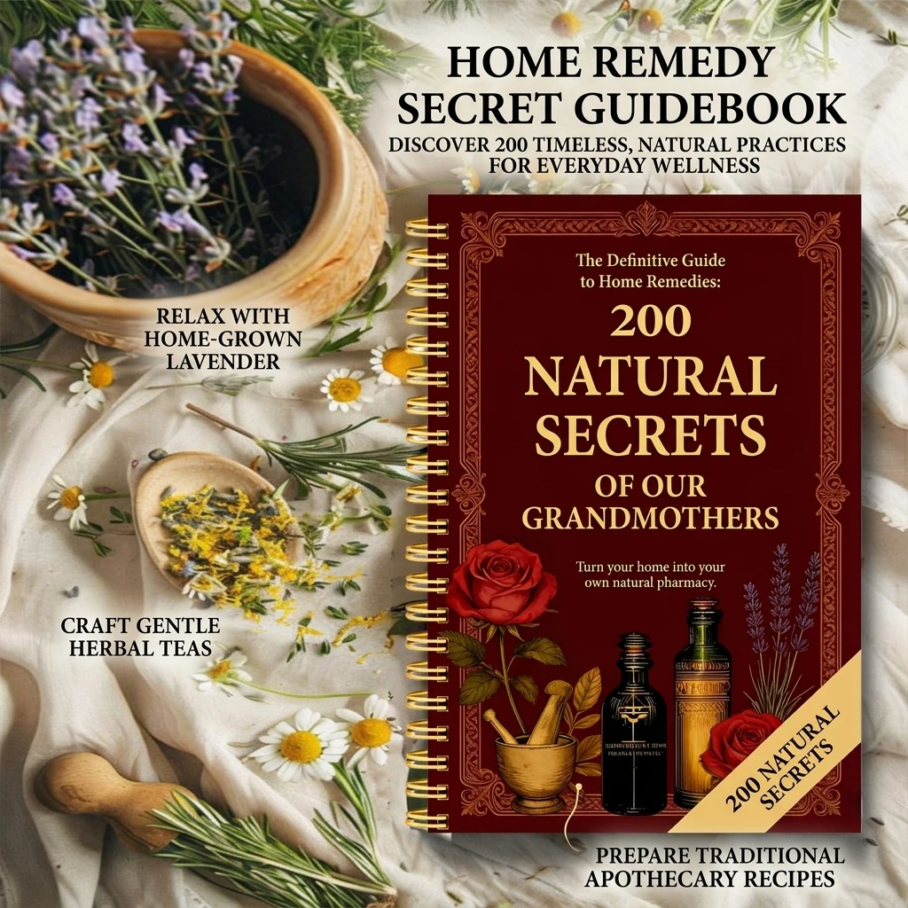 Eco-Friendly Home Remedies Guide Notebook With 200 Proven Natural Therapies, Portable Journal For Everyday Wellness Notes