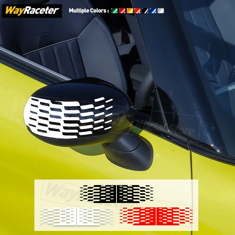 2 Pcs/Set Reflective Vinyl Decal Rearivew Mirror Sticker For MINI Cooper 2024 F67 J01 F65 F66 JCW 2026 J05 Aceman U25 Countryman