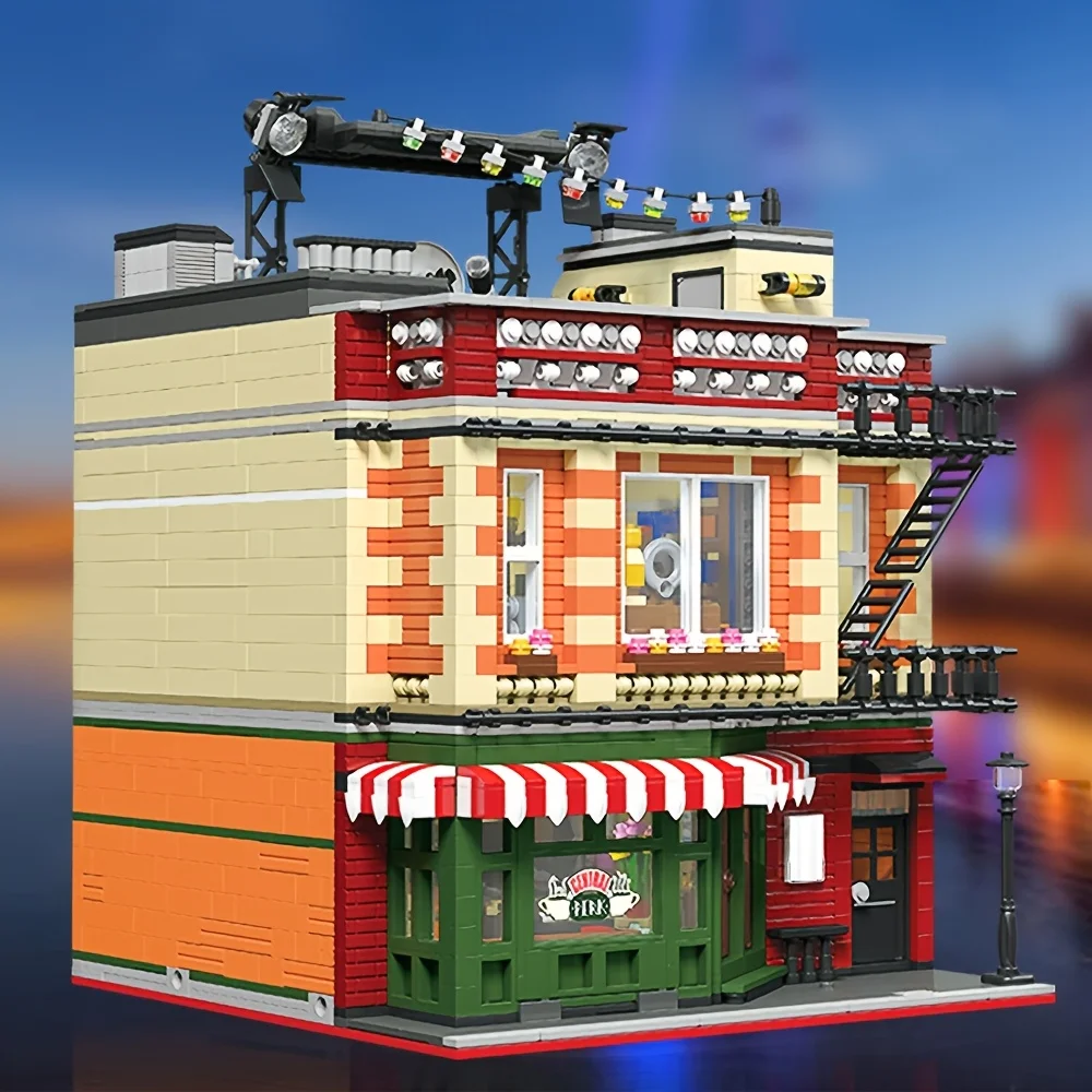 Creative MOC 89106 JIESTAR Expert Street View Perk Friended Bricks Modular House Model Building Blocks IDEAS Adult 4335pcs