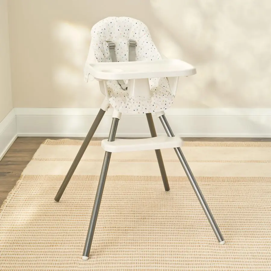 

High Chair with Rainbow Seat Pad for Babies and Toddlers, Award Winning Brand, Removable Oversized Tray with Cup Holder, Five Po