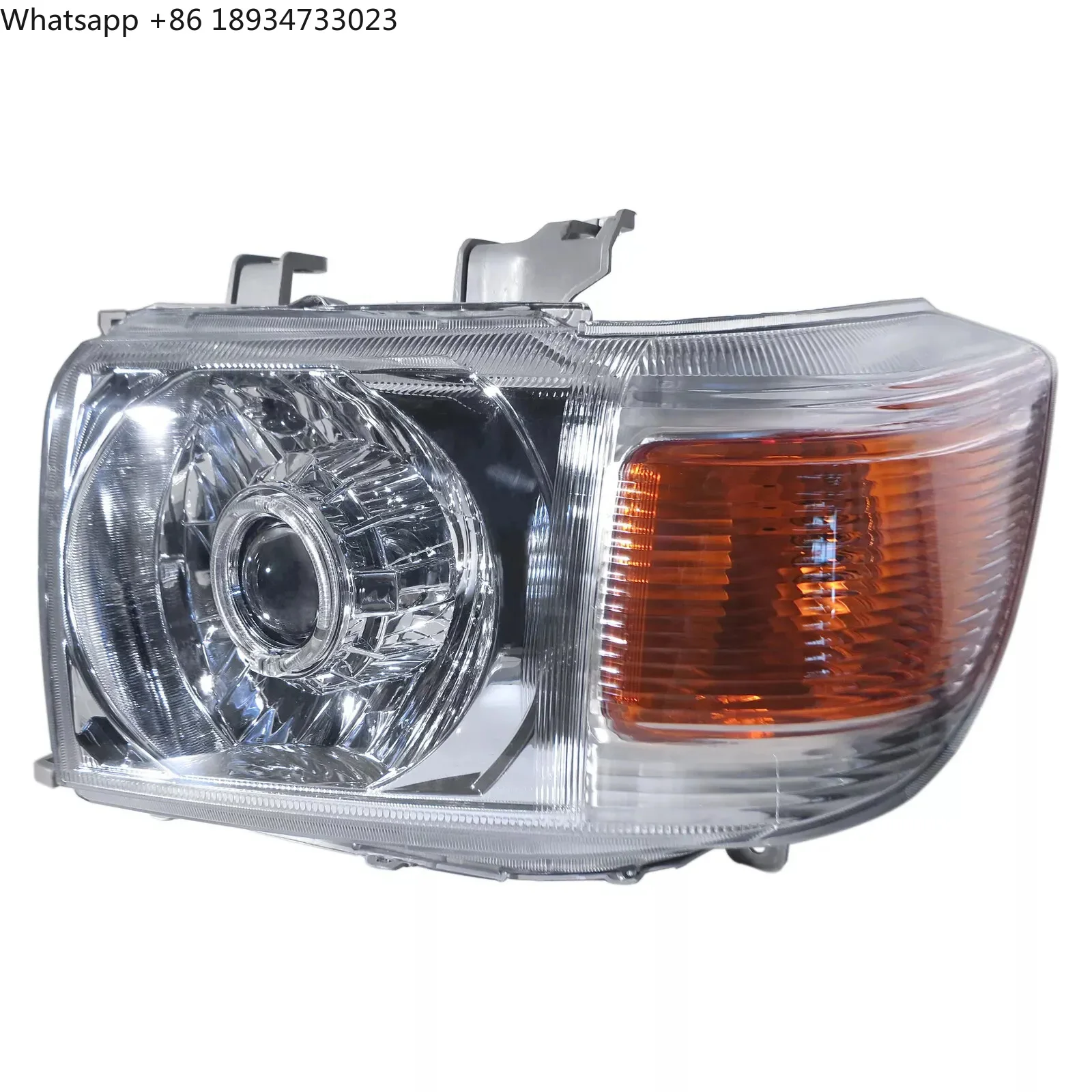 Chrome LED Headlamp for 2007-2024  Land Cruiser 70-series LC70-LC79 FJ70 Head Light Front Lamp Car Lights Car Accessories