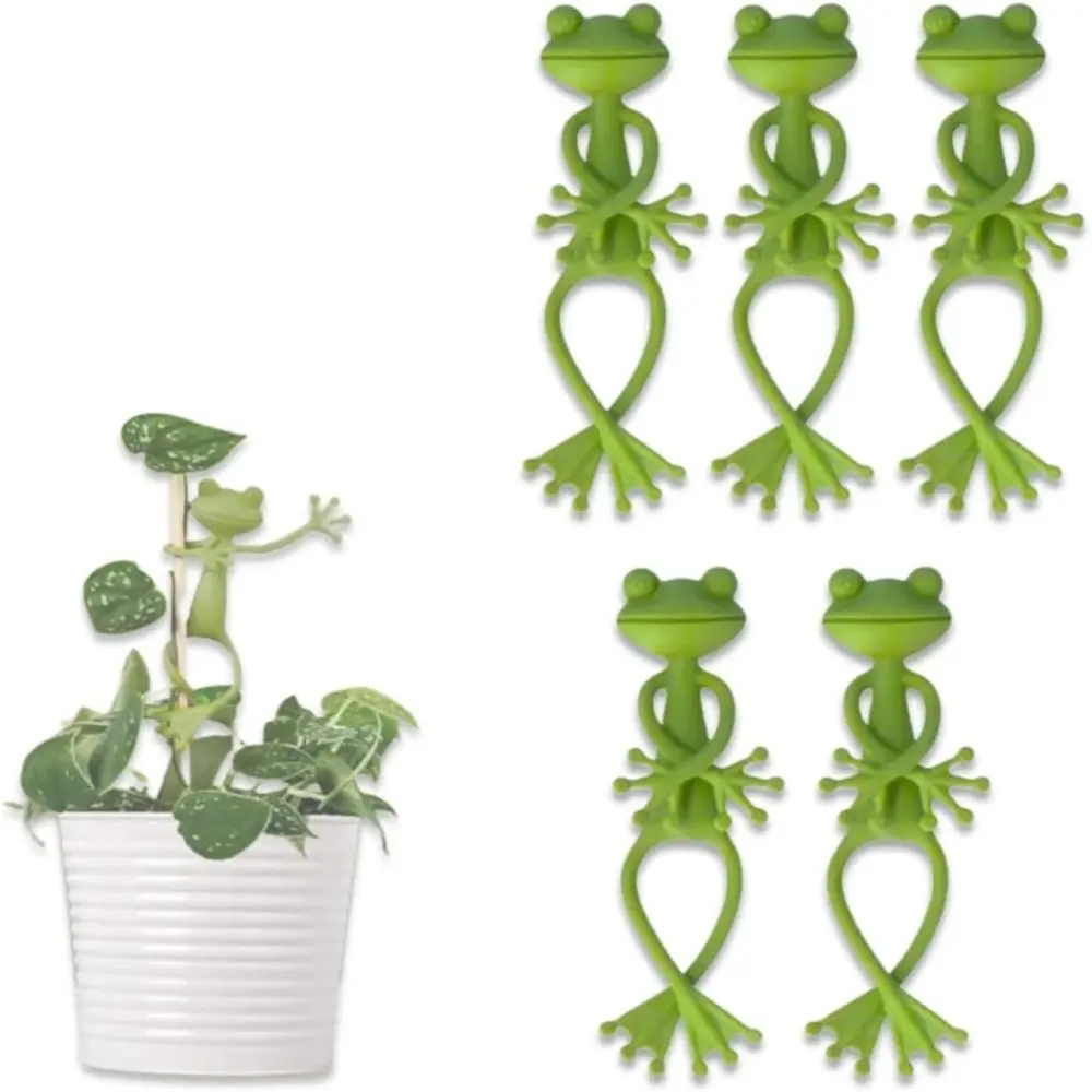 1/2/4PCS Universal Frog Plant Stand Garden Trellis Supporting Plant Frog Plant Supports Green Trellis for Climbing Plants