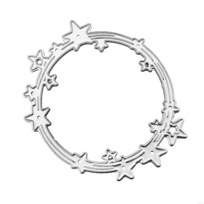 H9EC Star Circle Circle Metal Cutting Dies stencil jooking การทำอัลบั้ม DIY อัลบั้มการ์ดกระดาษการ์ดลายนูน