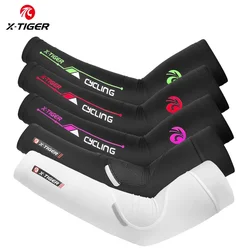 X-TIGER manga de brazo de ciclismo transpirable protección UV de secado rápido correr mangas de brazo de tela de hielo bandas de protección solar de baloncesto Fitness