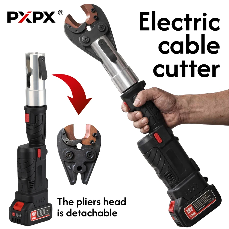 PXPX Portable Battery Cutting Tool Electric Mini Scissor Machine PX-32C for Copper Aluminum Cable or Cu/Al Armored Cable ≤Φ32mm