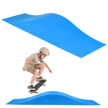 Single-Piece Skateboard Ramp 70 Inches Long with Load Capacity of 330lbs Balance Bike Ramp for RC Cars Roller Skating Boys Girls