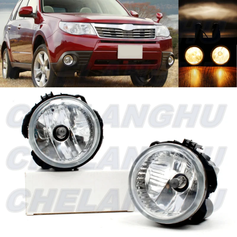 

For Subaru Forester 2009 Car-styling Pair Front Bumper Fog Light Fog Lamp With Halogen Bulbs 84501SC050 84501SC040