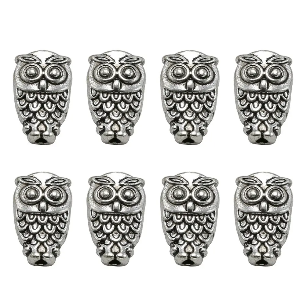 

50Pcs Alloy Owl Pendant Charms DIY Jewelry Making Supplies for Necklace Bracelet Keychain Craft Projects DIY Charm Pendant Set