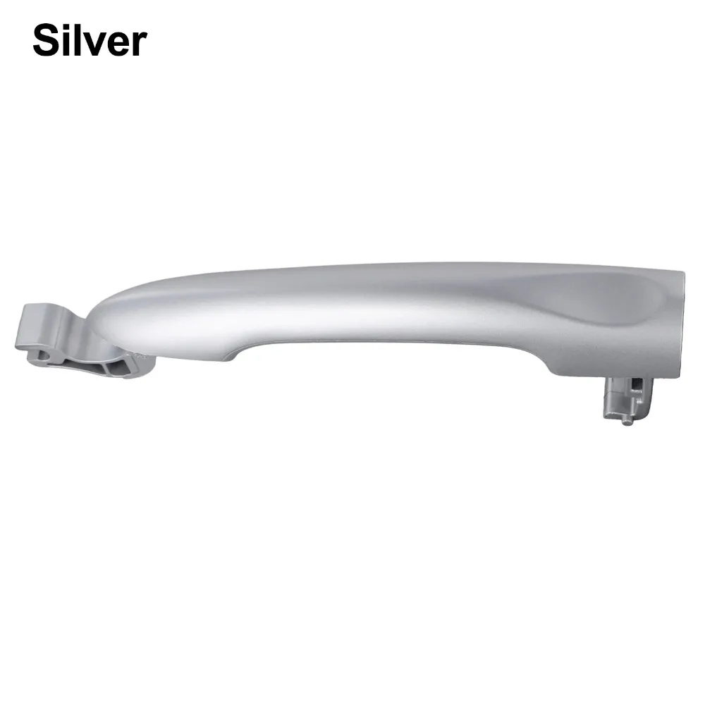 Black/Silver Outside Door Handle For F Luence 2011-2015 Car Outside Exterior Outer Door Handle Plastic Replacement