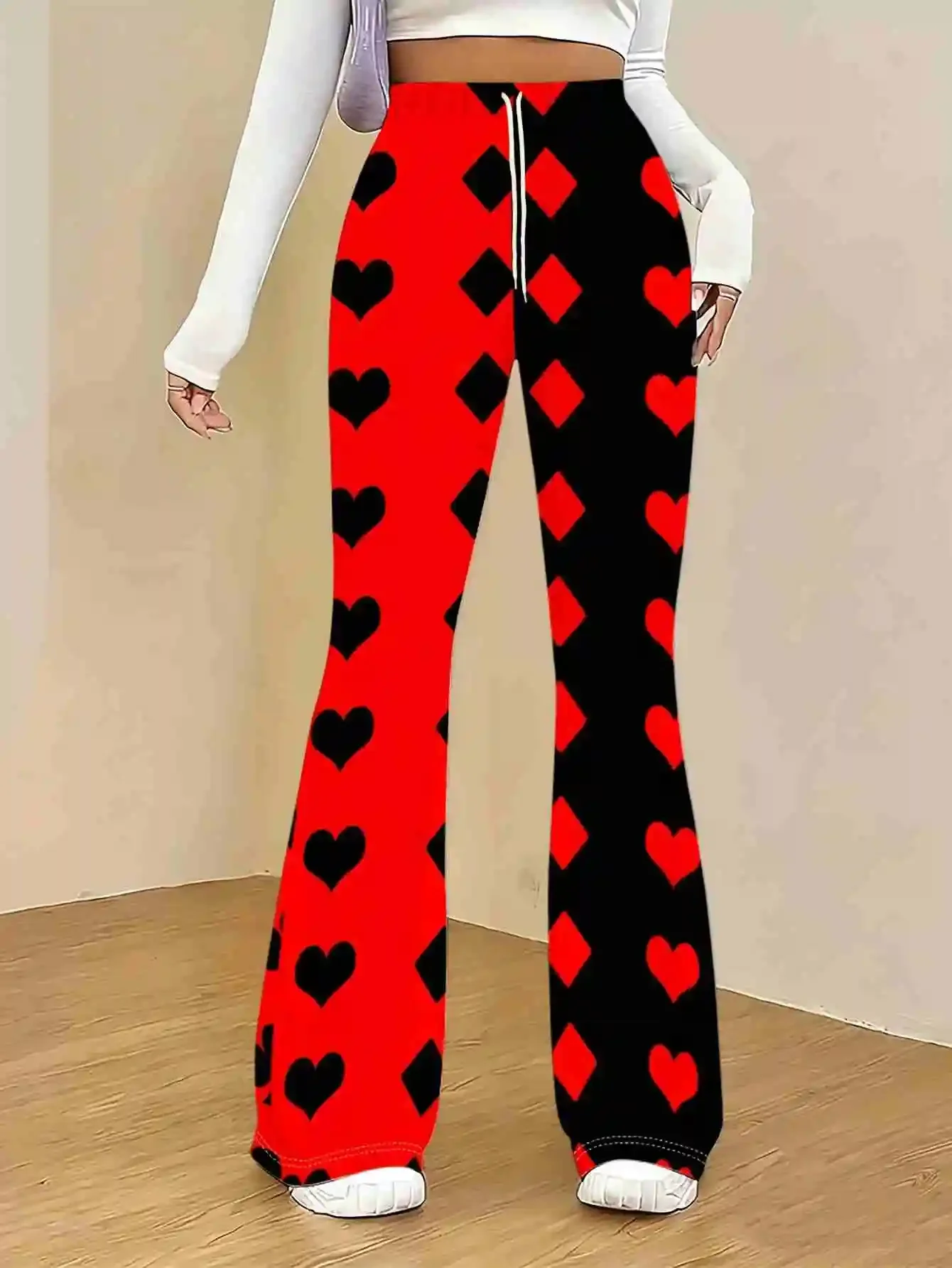 calcas-casuais-flare-de-cintura-alta-com-estampa-3d-de-secagem-rapida-para-criancas-e-mulheres-moda-verao-2026-com-contraste-de-coracoes-e-diamantes