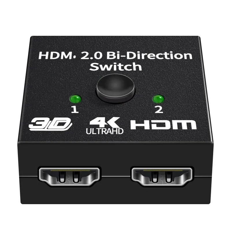 HDMI-Compatible Splitter 4K Switch KVM Bi-Direction 1x2/2x1 HDMI-compatible Switcher 2 In1 Out For PS4/3 TV Box Switcher Adapter