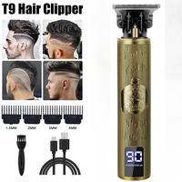 Portable Shaver Barber Cordless Electric Hair Cutting Machine USB Fast Charging Hair Trimmer Vintage Hair Clipper For Hairdresse